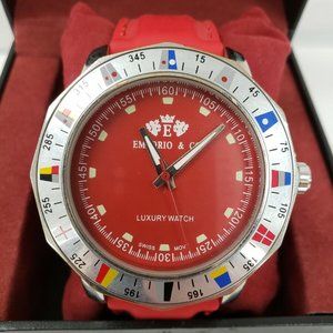 (I-449) Emporio & Co Watch - Red